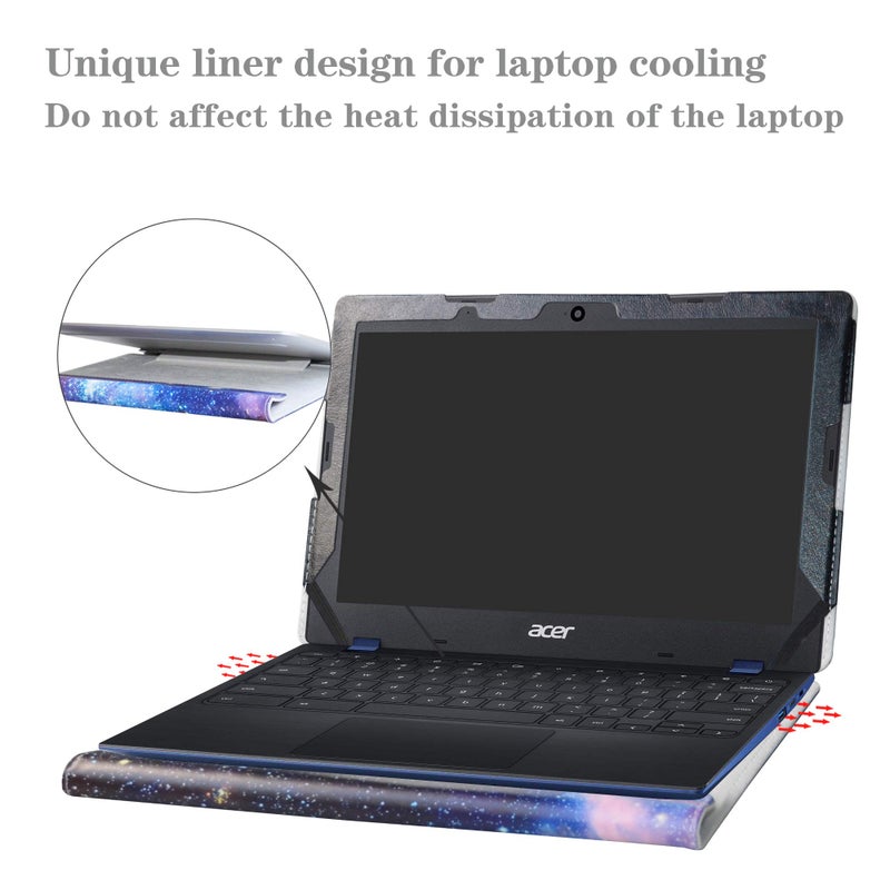 Alapmk Protective Case Cover for Acer Chromebook 11 CB311-8H/Chromebook 311 CB311-9H 11.6" Series Laptop[Not Fit Chromebook 11 CB311-7H CB3-131 CB3-132 C771T CB3-111 C732],Galaxy - Image 3